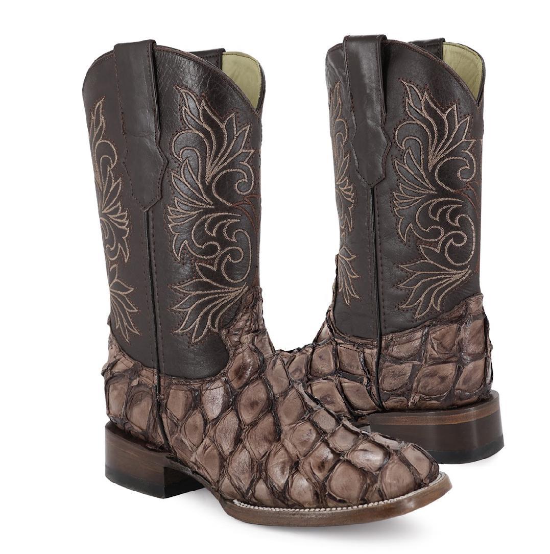 EXOTIC FISH SKIN PIRARUCU BOOT