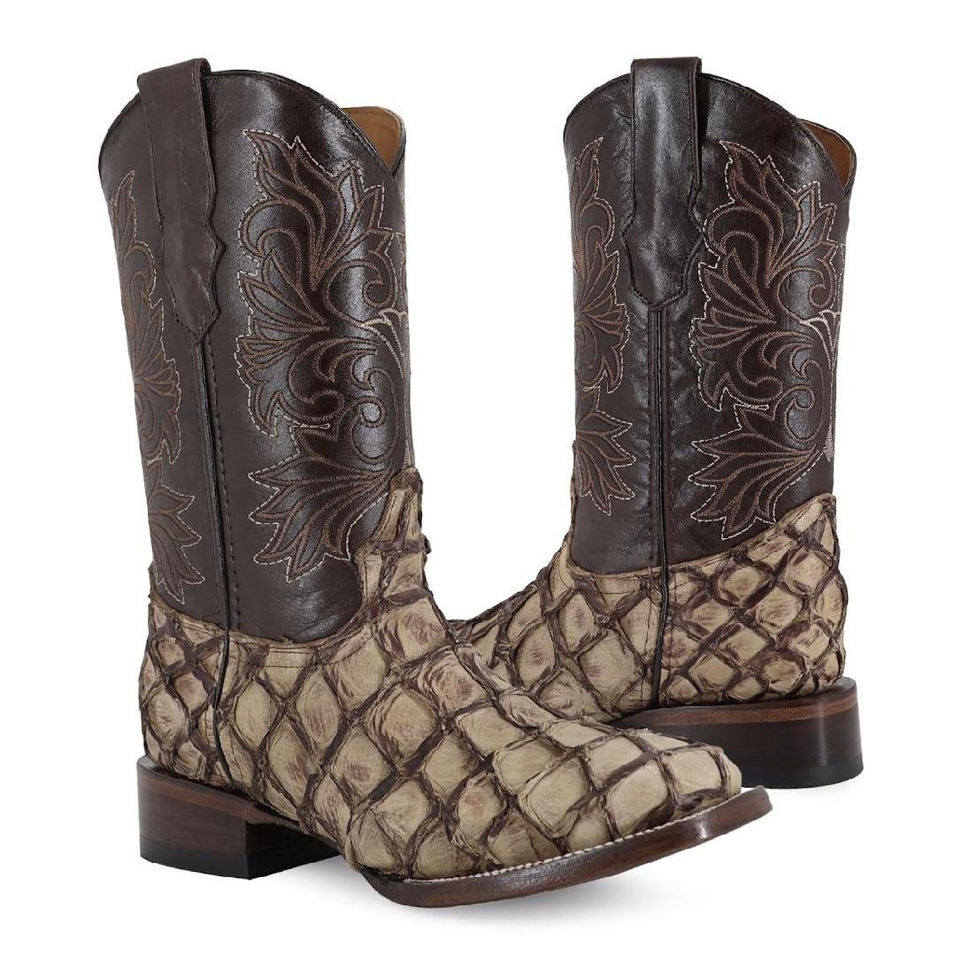 EXOTIC FISH SKIN PIRARUCU BOOT