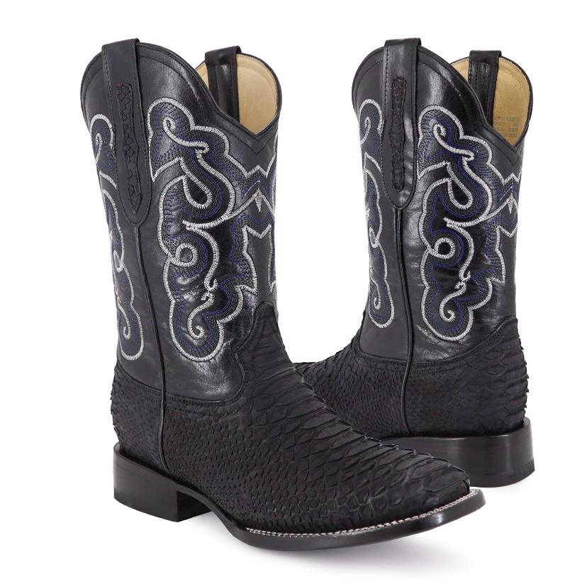BLACK PYTHON EXOTIC SKIN BOOT