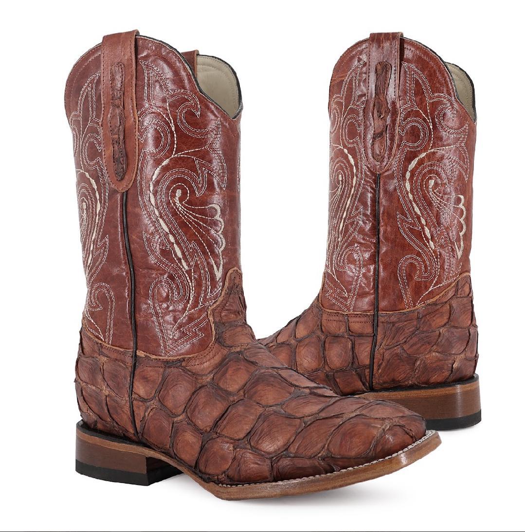 EXOTIC FISH SKIN PIRARUCU BOOT