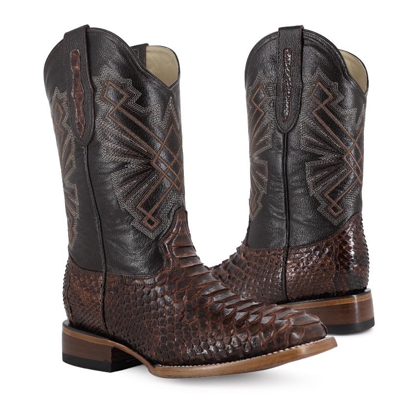 BLACK PYTHON EXOTIC SKIN BOOT