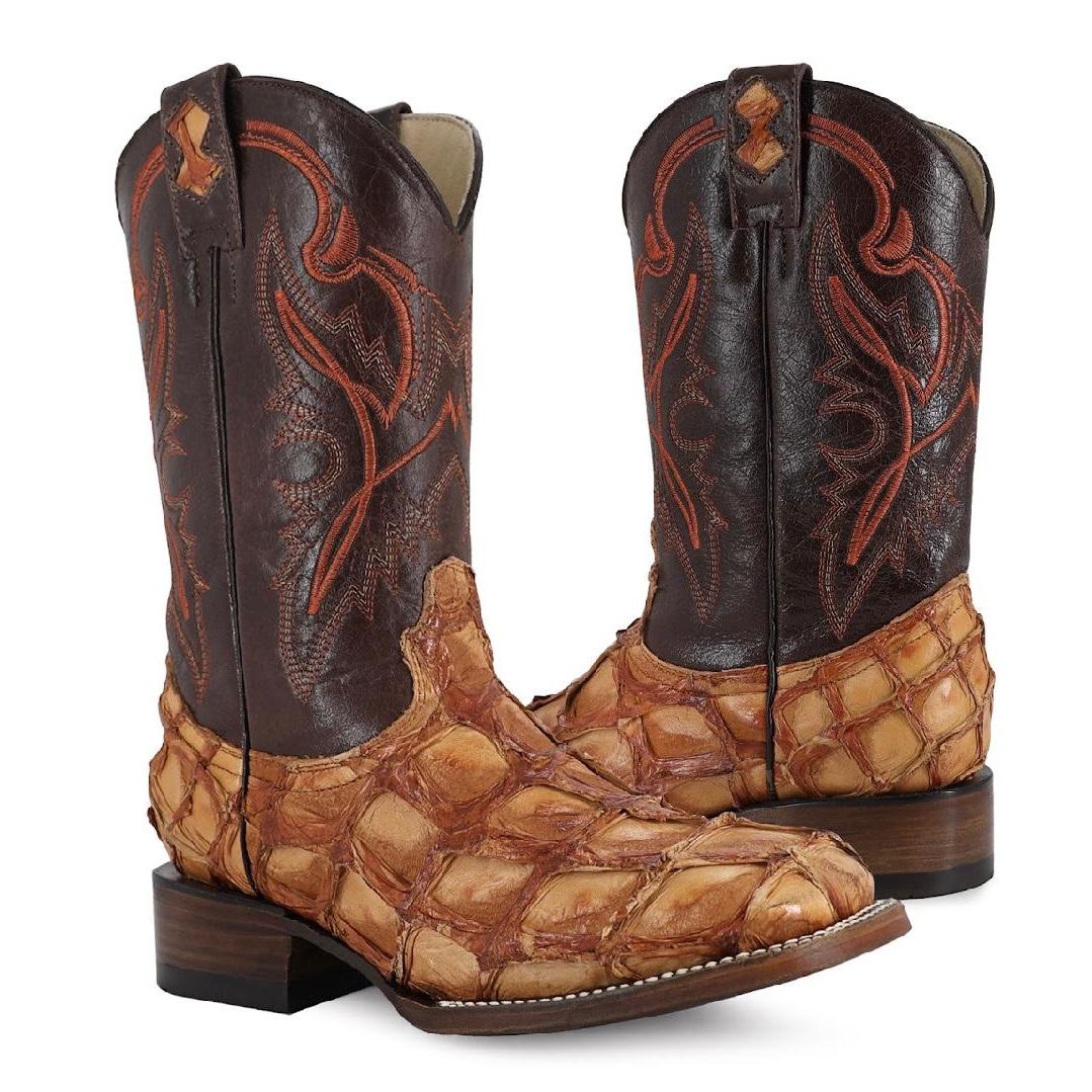 EXOTIC FISH SKIN PIRARUCU BOOT