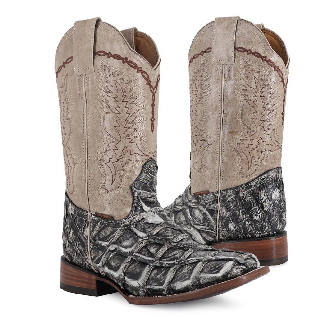 EXOTIC FISH SKIN PIRARUCU BOOT