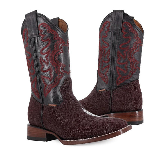 COWBOY BOOT IN EXOTIC MALE STINGRAY SKIN